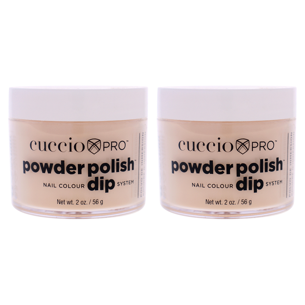 Pro Powder Polish NailColour Dip System-Flattering Peach-Pack 2 Cuccio Pro 0.5oz
